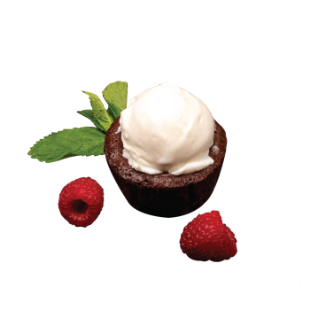 Lava Cake su ledais