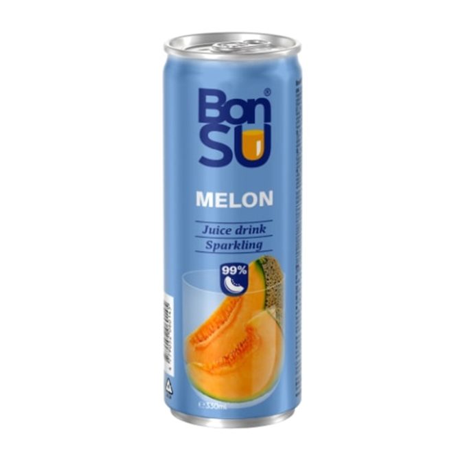 Gazuotas melionų sulčių gėrimas BONSU (99%)
