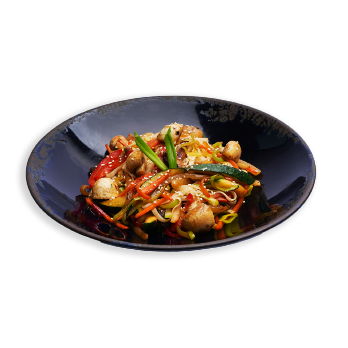 11. VEGETARIŠKAS WOK su grietinėlės padažu