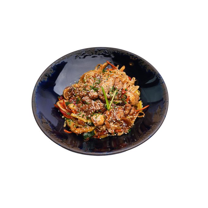 Sriuba + Vištienos WOK